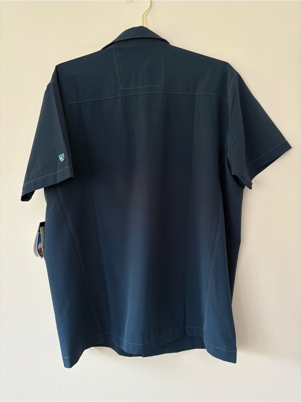 KÜHL Renegade Shirt Men’s M Pirate Blue Short Sleeve Button Up NWT - Picture 2 of 4